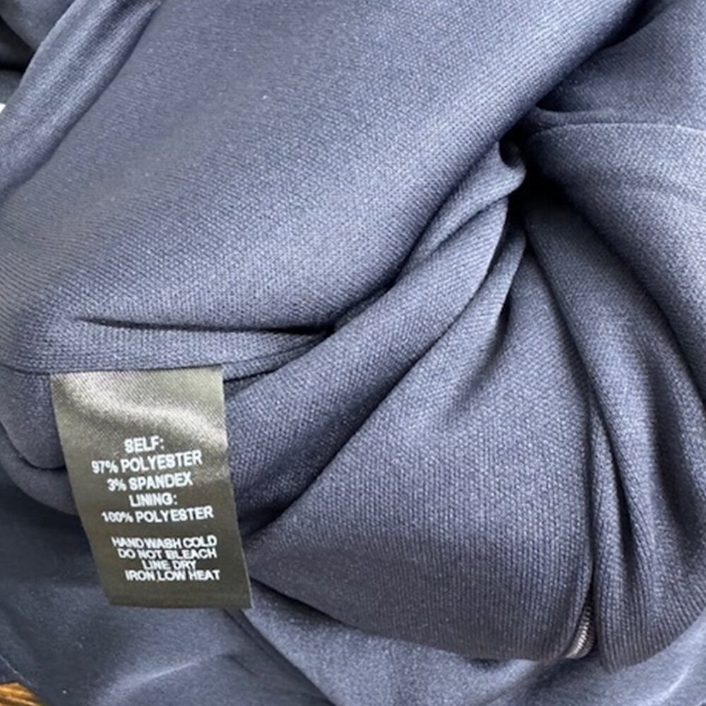 NWT Lululs Cascading Love Navy Blue Strapless Ruffled Wide-Leg Jumpsuit - Picture 7 of 7